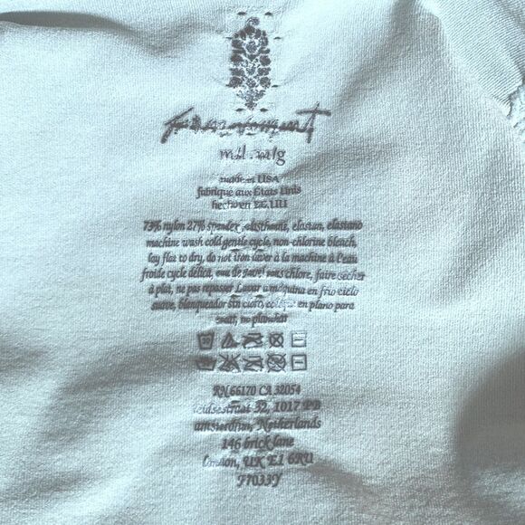 NWT FREE PEOPLE FP Movement Good Karma Bodysuit M/L Smoked Sage Athleisure Yoga - Picture 12 of 12